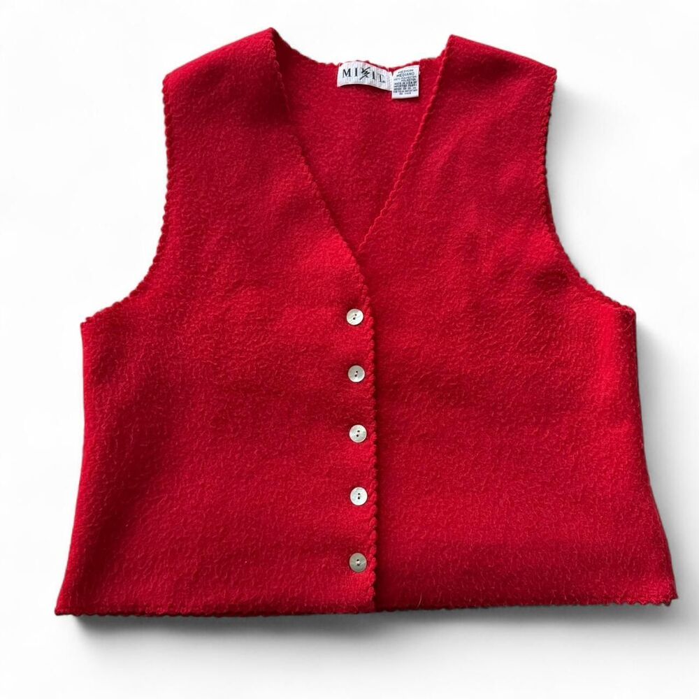 Vintage Mixit fuzzy sweater vest